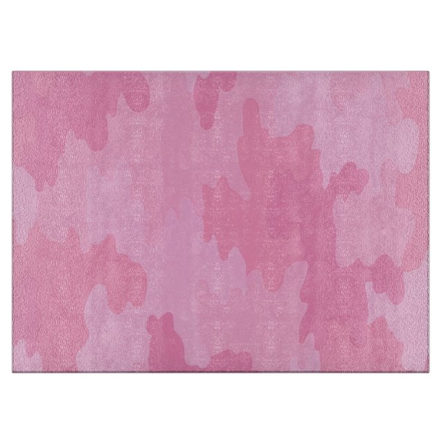 Pink Camouflage Cutting Board Schneidebrett (Vorderseite)