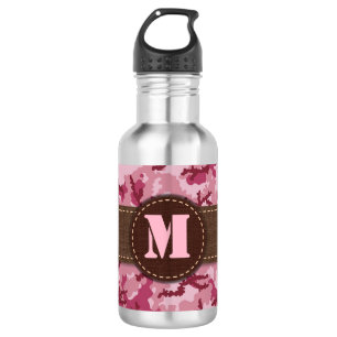 Pink Camouflage Edelstahlflasche