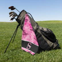 Pink Camouflage Hunter Camouflage Initial Monogram