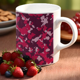 Pink Camouflage Kaffeetasse