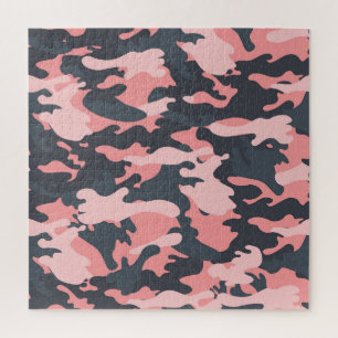 Pink Camouflage: Klassisches Vintages Muster
