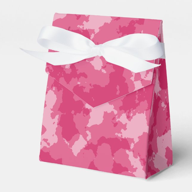 Pink-Camouflage-Muster Geschenkschachtel (Vorderseite)