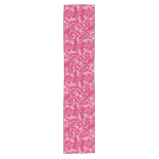 Pink-Camouflage-Muster Kurzer Tischläufer