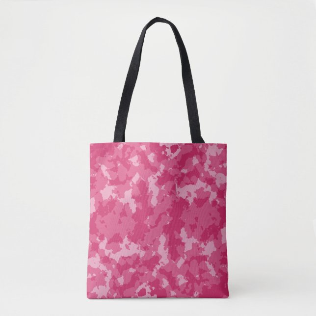 Pink-Camouflage-Muster Tasche (Vorderseite)