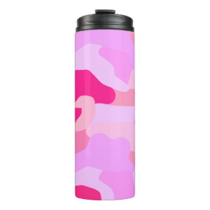 Pink-Camouflage-Muster Thermosbecher