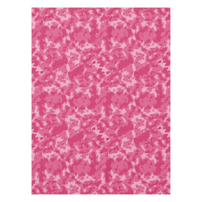Pink-Camouflage-Muster Tischdecke (Vorderseite)