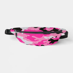 Pink Camouflage Pattern Bauchtasche