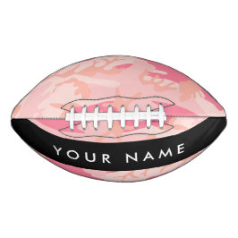Pink Camouflage Pattern, Ihr Name, Personalisieren Football