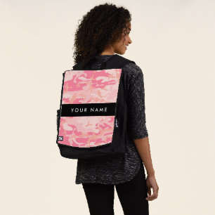 Pink Camouflage Pattern, Ihr Name, Personalisieren Rucksack