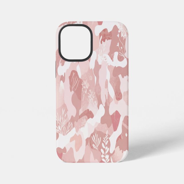 Pink Camouflage Pattern iPhone 12 Mini Hülle (Rückseite)