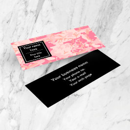 Pink Camouflage Pattern, Militär, Armee Mini Visitenkarte