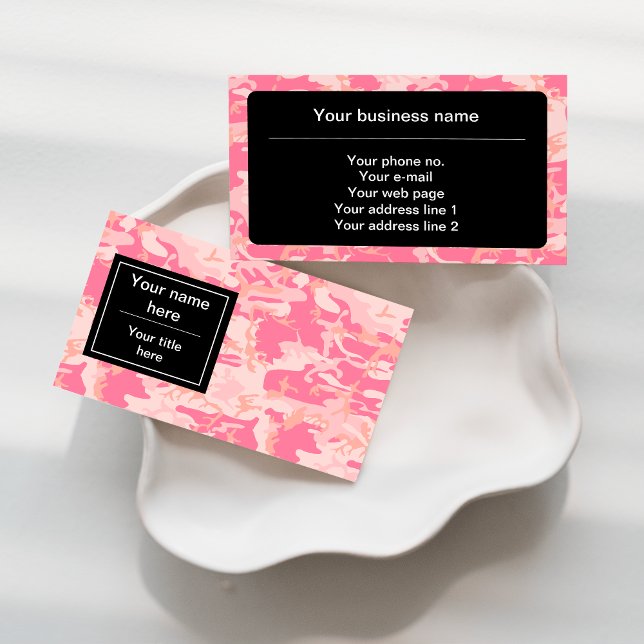 Pink Camouflage Pattern, Militär, Armee Visitenkarte (Von Creator hochgeladen)