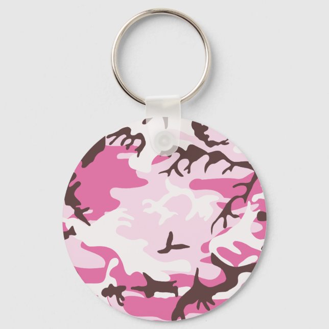 Pink Camouflage Schlüsselanhänger (Vorderseite)