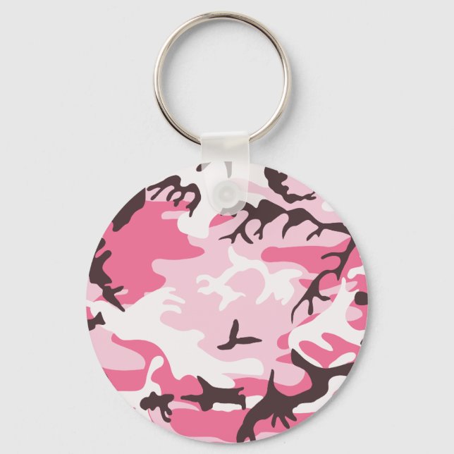 Pink Camouflage Schlüsselanhänger (Vorderseite)