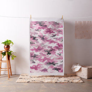 Pink Camouflage Stoff