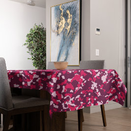 Pink Camouflage Tischdecke