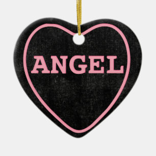 Pink Candy Angel Herzlich Willkommen im Valentiner Keramik Ornament