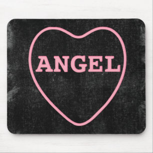 Pink Candy Angel Herzlich Willkommen im Valentiner Mousepad