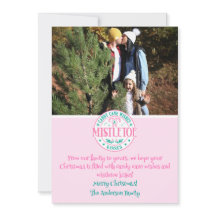 Pink Candy Cane Wünsche und Mistletoe Kisses