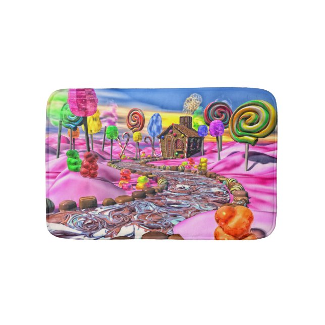 Pink Candyland Bathmat Badematte (Vorderseite)