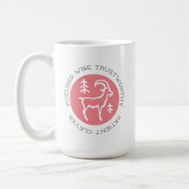 Pink Capricorn Zodiac Star Sign Persönlichkeit Kaffeetasse
