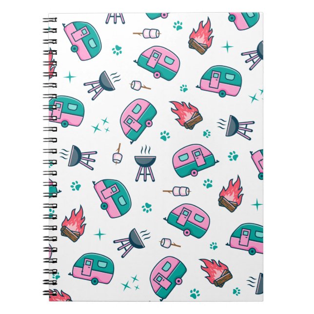 Pink Caravan Adventure Notizblock (Vorderseite)