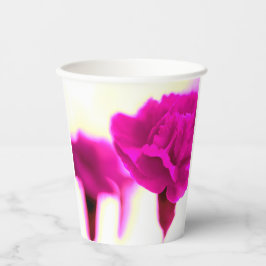 Pink Carnation Paper Cup Pappbecher