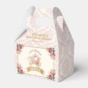 Pink Carriage Princess Fairytale Baby Dusche Geschenkschachtel