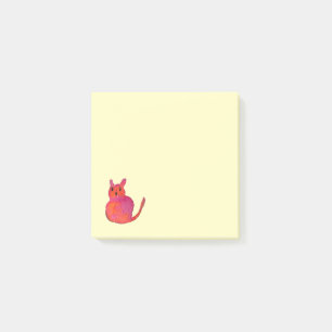 Pink Cate Funky niedlich Kitty Post-it Klebezettel