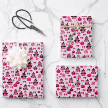Pink Cats nahtloses PatternHalloween