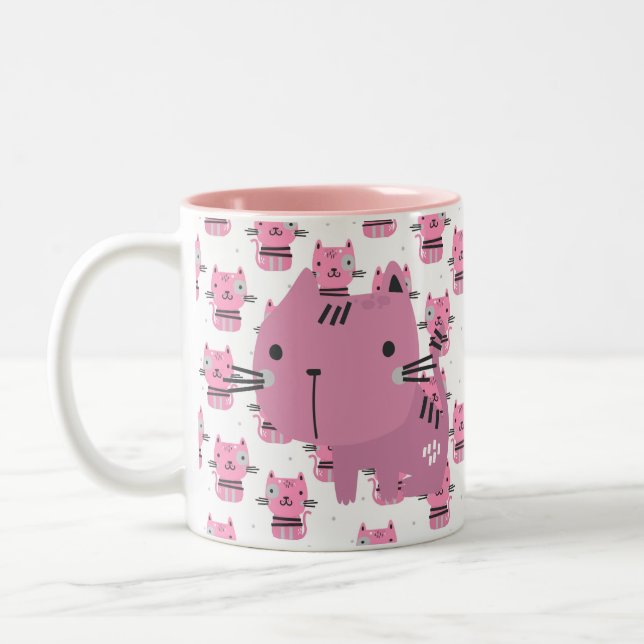 Pink Cats Tasse (Links)