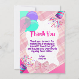 Pink Celebration Danke Karte