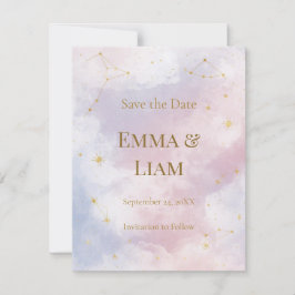 Pink Celestial Save the Date | Konstellationen