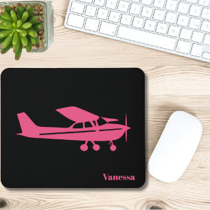 Pink Cessna Flugzeug Girona Luftfahrt Zollamt Mousepad