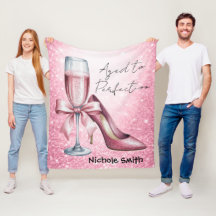 Pink Champagne Glass Aged To Perfection Birthday