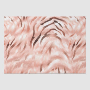 Pink Champagne Rose Glam Zebra Seidenpapier