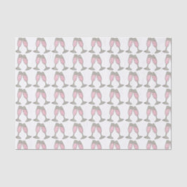 Pink Champagne Wedding Brautparty Geschenkartikel Seidenpapier