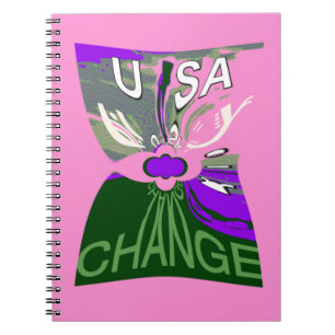 Pink Change Hillary USA Wir sind enger zusammen. Notizblock