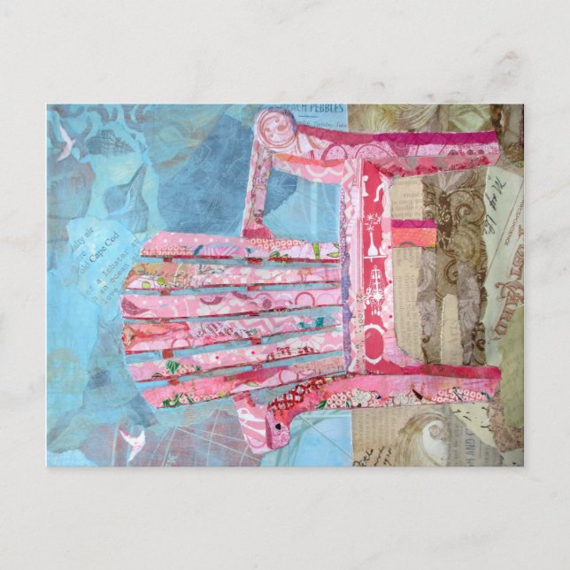 Pink Chari Postkarte (Vorderseite)