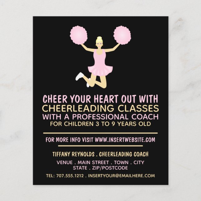 Pink Cheerleader, Cheerleader in der Werbung für K Flyer (Vorne)