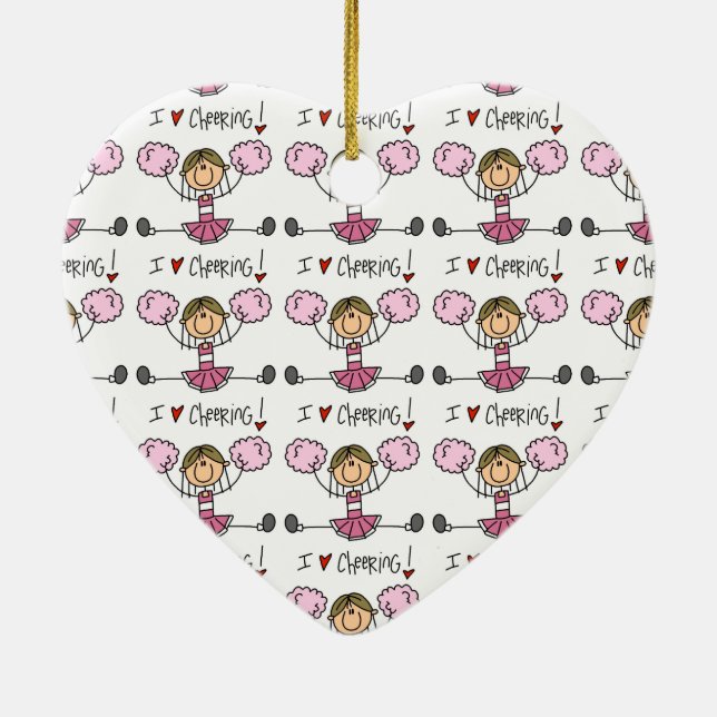 Pink Cheerleader Keramikornament (Hinten)