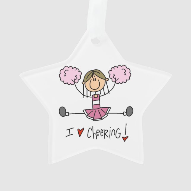 Pink Cheerleader Ornament (Rückseite)