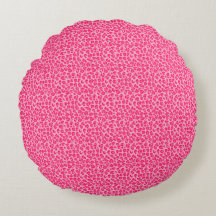 Pink Cheetah Leopard Rundkissen drucken