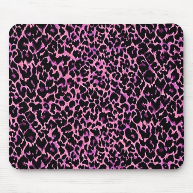 Pink Cheetah Pattern Mousepad (Vorne)