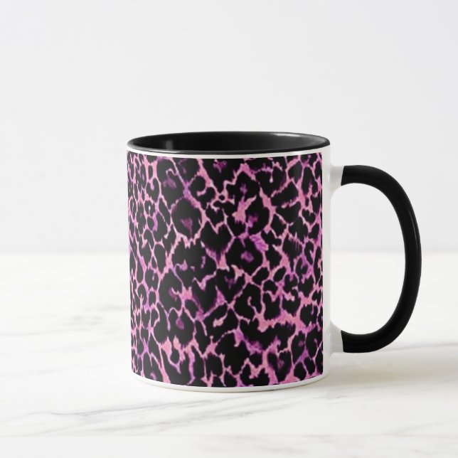 Pink Cheetah Pattern Tasse (Rechts)