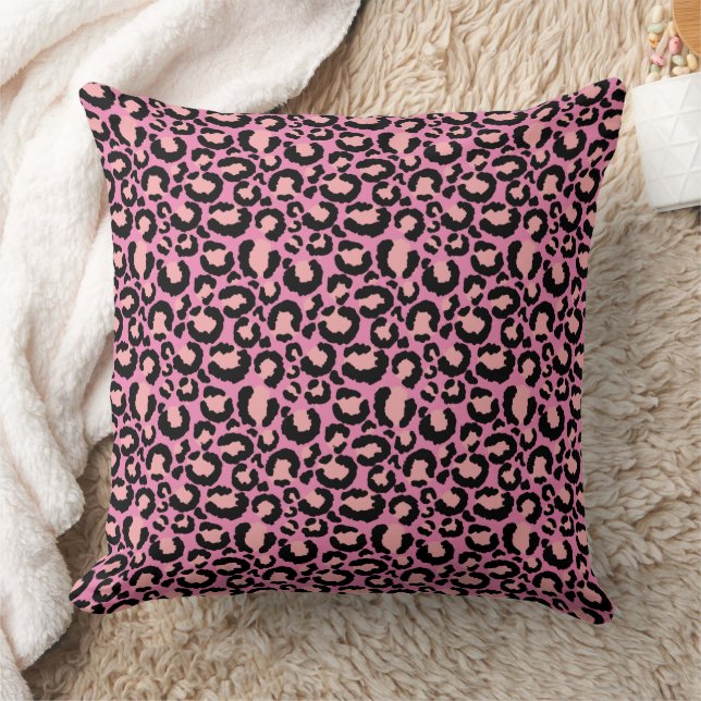 Pink Cheetah Print Kissen (Decke)