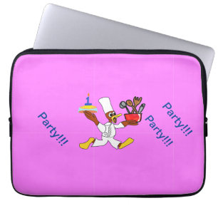 Pink Chef Ducky Geburtstag Laptopschutzhülle