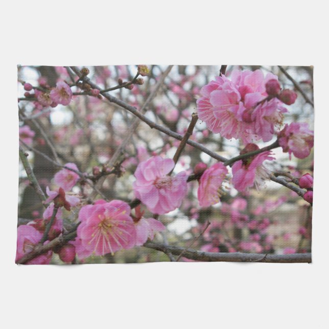 Pink Cherry Blosm / Sakura / ラ(桜) Geschirrtuch (Horizontal)