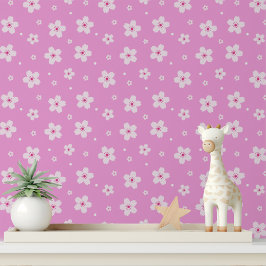 Pink Cherry Blossom Blume Blumenmuster Tapete