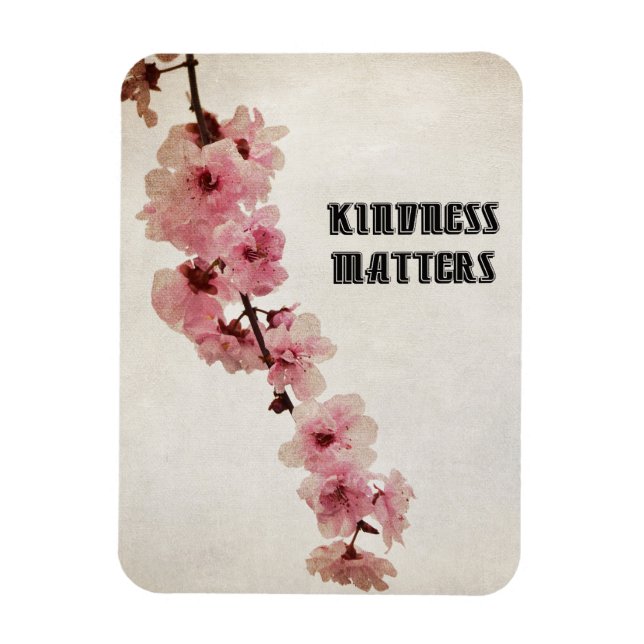 Pink Cherry Blossom Blume Kindheit Magnet (Vertikal)